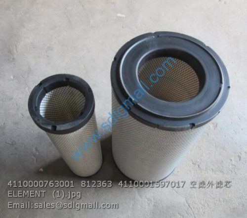 4110000763001 812363 4110001597017 Air filter outer filter element for SDLG spare parts